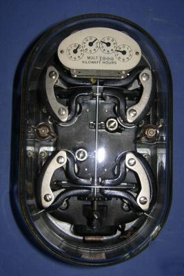 Vintage sangamo electric type hc watthour meter