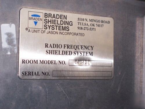 Braden systems rf shielded box test to 10 ghz isolation