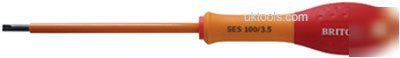 Britool screwdriver insulated parallel tip 175X5.5MM