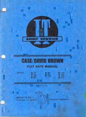 Case/db 770-1412 series tractor i+t fl rate manual