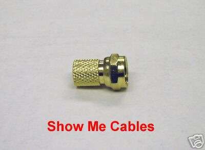 F type twist on connector for rg-6/u cable bnc coax