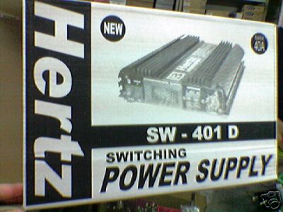 Hertz sw - 401D switching dc power suppy 40 amps 