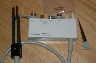 Like new agilent 16334A test fixture with manual