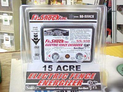 New fi shock electric fence controller covers 6 miles 