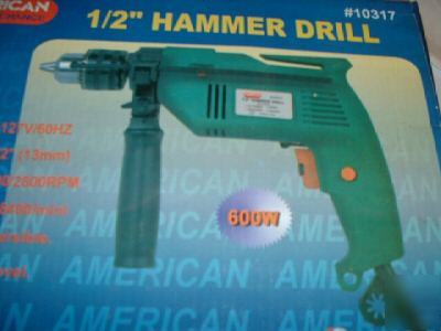 New hammer drills 1/2