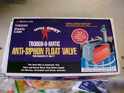 New stock tank float valve in box with hardware
