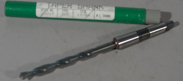 Precision twist drill taper shank type 209 size 17/64