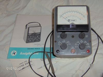 Vintage electronic vtvm, knight-kit with manual 