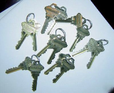 20 pairs schlage precut keys for locksmith