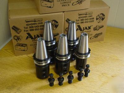 5 bison cnc end mill holders &5 retention haas knobs