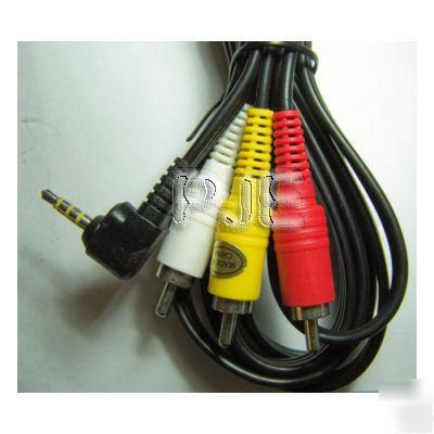 6' camcorder cable 3.5MM to rca plugs