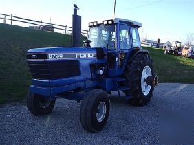 86: ford 8730 tractor with cab,heat,air,powershift 