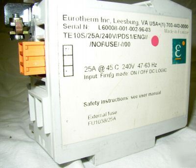 Eurotherm TE10A solid state relay - 25A/200V/4-20MA/pa