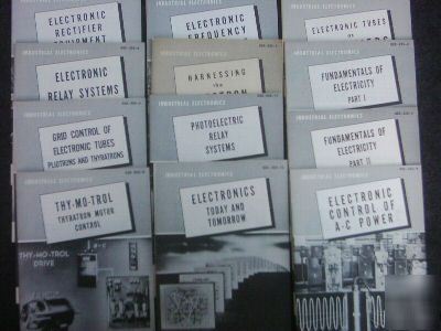 General electric industrial set of 12 pb 1957 booklets