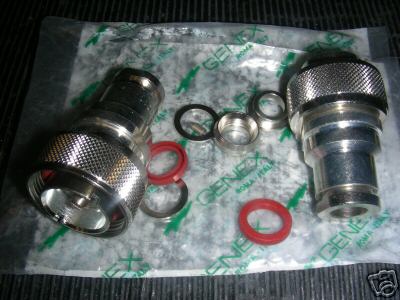 New 7/16 male connectors power uhf brand 1 lot 2 pieces