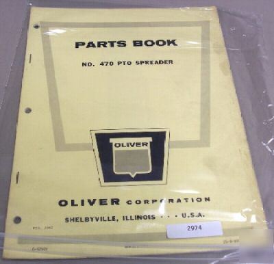Oliver no 470 pto spreader parts manual