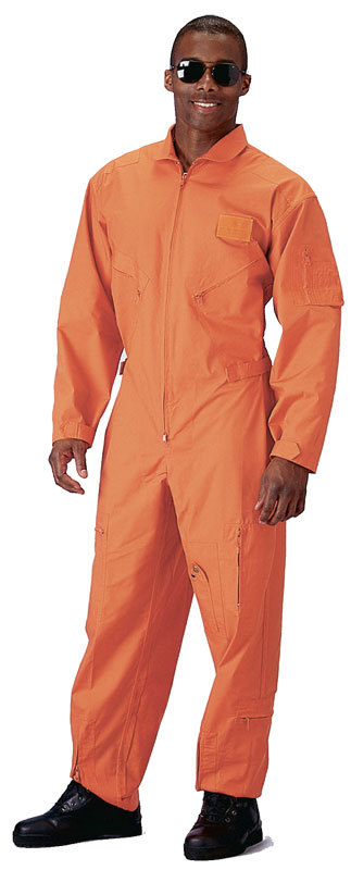 Orange flight suit air force navy flightsuit size xl