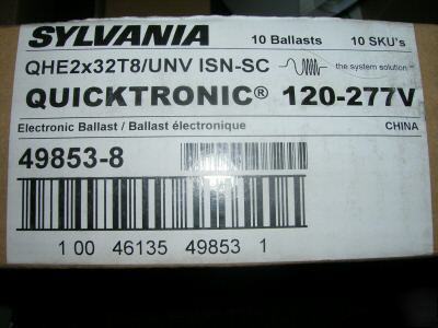 Quicktronic sylvania electronic ballast 10 pak qhe T8 