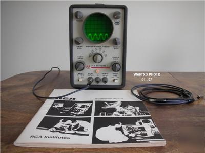 Rca oscilloscope model 54-45 with assembly manual