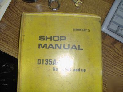 Shop manual for komatsu D135A-1 no.10001 and up