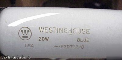 1 lot of 6, ge F20T12 blue flourescent bulbs