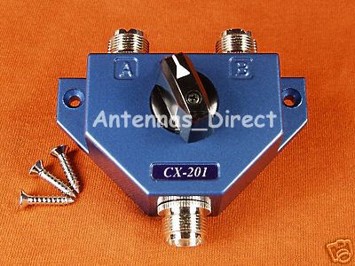 2 - position antenna coax switch ham radio top quality
