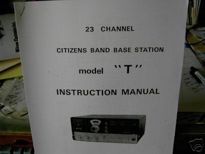 Cb radio teaberry model t tube type base manual