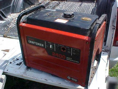 Craftsman gas engine generator 2400 watts model 580