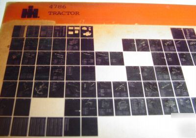 Ih 4786 tractor parts book catalog microfiche