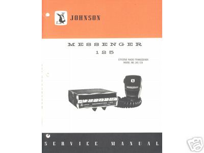 Johnson messenger 125 radio transceiver service manual 