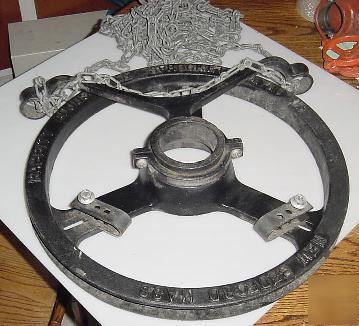 Large sprocket chain wheel drive babbitt 