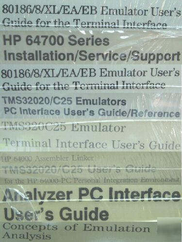 New hp 64700A logic analyzer emulator w/ accessories 