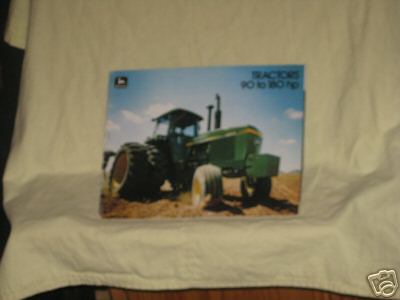 Original brochure on j d tractors 90-180 h.p.