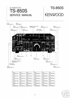Trio kenwood ts-850 ts-850S TS850S service manual