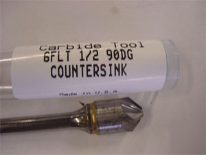 Usa multi six flt carbide countersink 1/2
