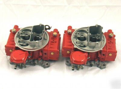#1850 600 cfm holley tunnel ram carbs powdercoated red