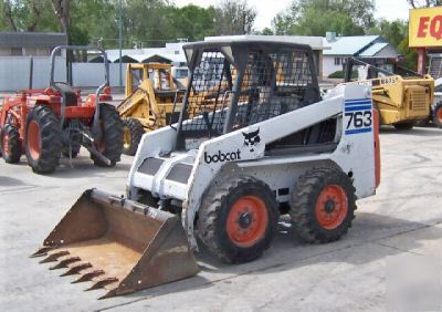 2001 bobcat 763 skid steer loader. financing available 