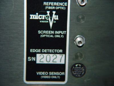Micro-vu edge detector video sensor & q 16 computer 