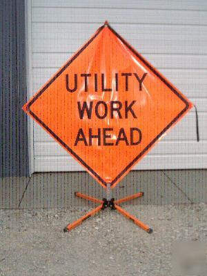  utility construction signs no 