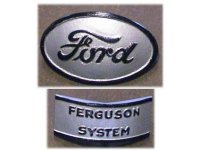 Fits ford 9N 2N ferguson system hood emblem pair