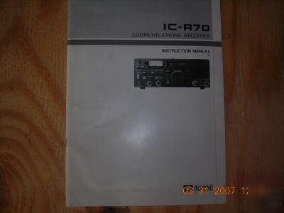 Icom IC_R70 short wave receiver (pristine condition)
