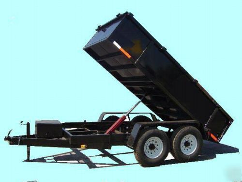 New '07 7'X12' bray dump trailer, 12,000LB gvwr 