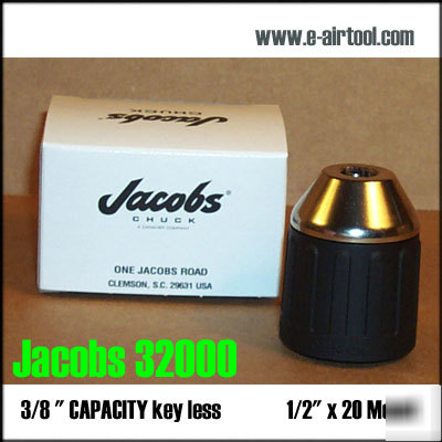 New keyless jacobs 32000 drill chuck 3/8 pro for dewalt