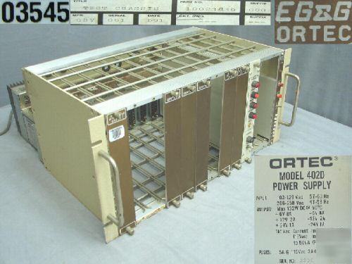 Ortec model 402D mainframe w/4001A bin module