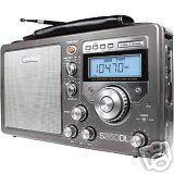 S350DL deluxe silver am/fm shortwave radio