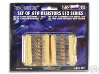610PC resistor assortment kit radio electronics project