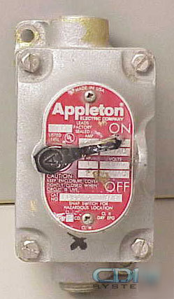 Appleton EDSC175-F1 explosion proof snap switch