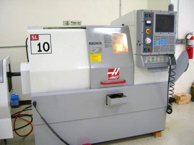 Haas sl-10 cnc lathe w/ servobar 300 loader, aug 2002