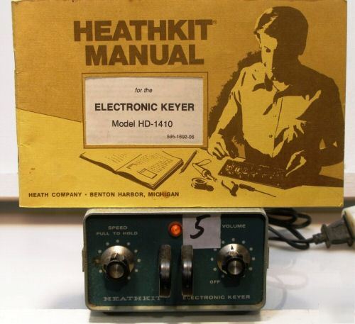 Heathkit electronic keyer #hd-1410 w/orig manual ec 