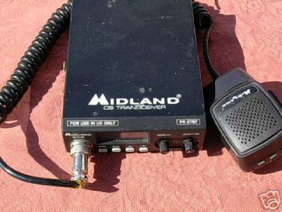 Midland 98 plus cb radio transceiver + microphone